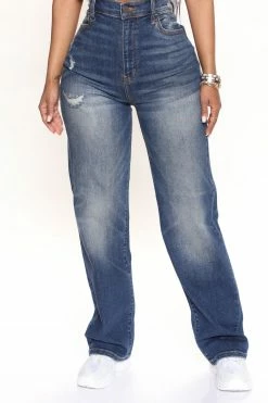 Fashion Nova Nothing In This World 90's Baggy Jeans - Dark Wash