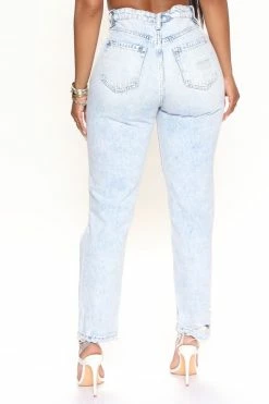 New 😀 Fashion Nova Crossover Ripped Boyfriend 👖 Jeans - Light Blue Wash 🔔 9 Fashion Nova Crossover Ripped Boyfriend Jeans - Light Blue Wash