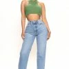 Promo โค๏ธ Fashion Nova Long Lost 90's High Rise Straight Leg ๐ Jeans - Medium Wash โ 2 Fashion Nova Long Lost 90's High Rise Straight Leg Jeans - Medium Wash