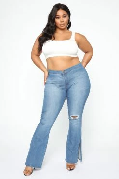 Coupon 😀 Fashion Nova Junk In The Trunk Flare 👖 Jeans - Light Blue Wash 🔥 34 Fashion Nova Junk In The Trunk Flare Jeans - Light Blue Wash