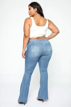 Coupon 😀 Fashion Nova Junk In The Trunk Flare 👖 Jeans - Light Blue Wash 🔥 35 Fashion Nova Junk In The Trunk Flare Jeans - Light Blue Wash