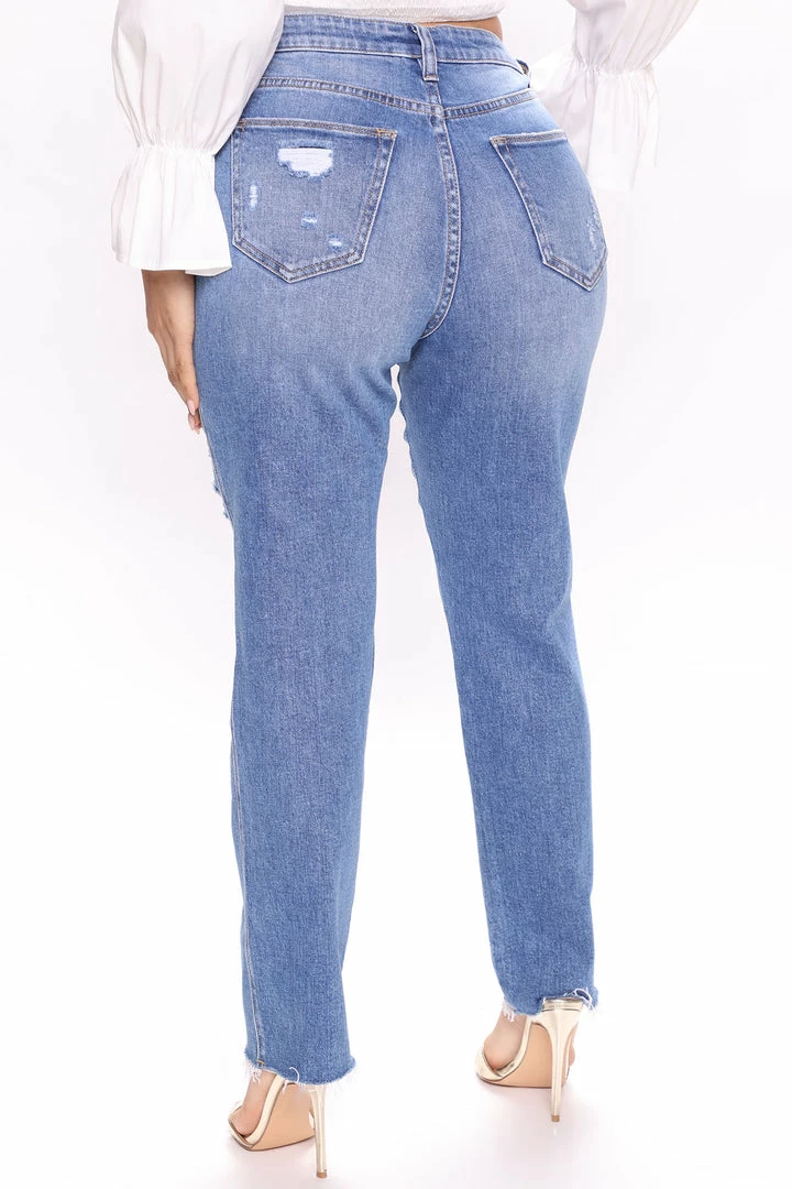 Wholesale ๐ Fashion Nova Sassy Slim Straight Leg ๐ Jeans - Medium Blue Wash ๐ 5 Fashion Nova Sassy Slim Straight Leg Jeans - Medium Blue Wash