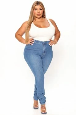Fashion Nova Isabella High Waisted Skinny Jeans - Medium Wash