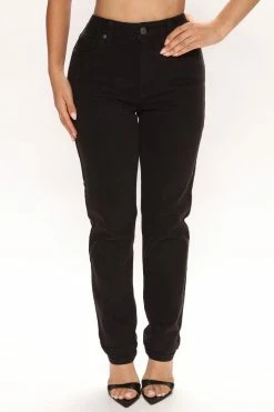 Fashion Nova I Know That's Right Boyfriend Jeans - Black