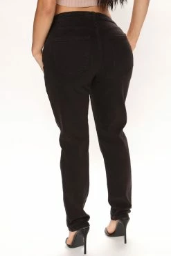 Fashion Nova I Know That's Right Boyfriend Jeans - Black