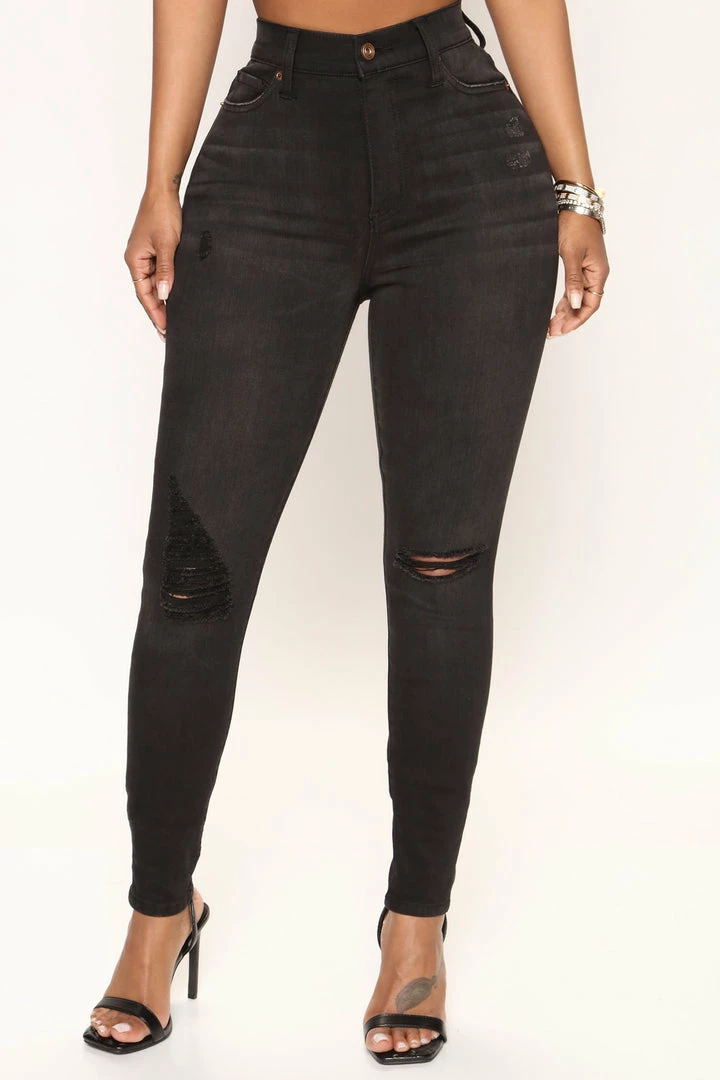 Coupon 🥰 Fashion Nova Recycled High Waisted Stretch Skinny 👖 Jeans - Black Wash 😀 4 Fashion Nova Recycled High Waisted Stretch Skinny Jeans - Black Wash