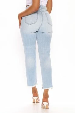 Fashion Nova Toni Boyfriend Jeans - Light Blue Wash