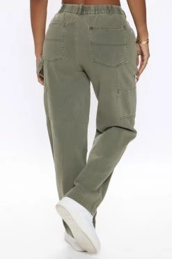 Fashion Nova Chula Vista Carpenter Skater Jeans - Olive