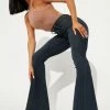 Fashion Nova Deep In My Soul Flare Jeans - Dark Denim