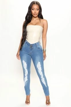 Fashion Nova Skinny Jeans Bubble Butt Jeans - Medium
