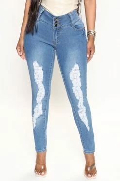 Fashion Nova Skinny Jeans Bubble Butt Jeans - Medium