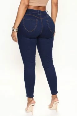 Fashion Nova Skinny Jeans Booty Booty Booty Everywhere Shaping Denim - Dark Wash