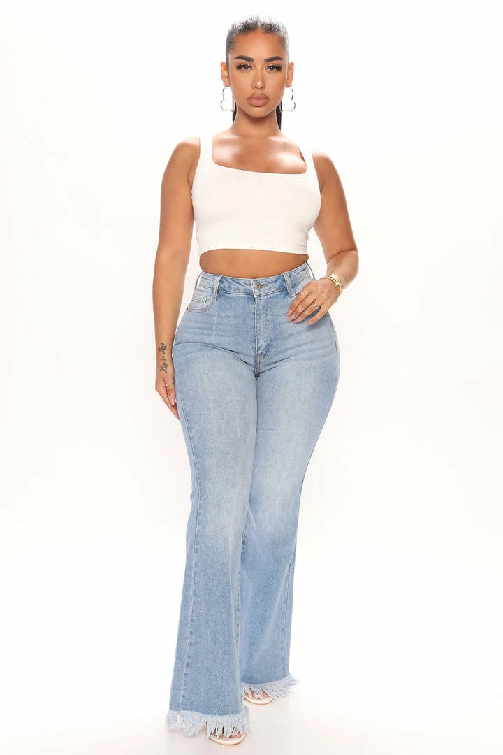 Flash Sale π Fashion Nova Pixie High Waisted Flare π Jeans - Light Blue β¨ 3 Fashion Nova Pixie High Waisted Flare Jeans - Light Blue
