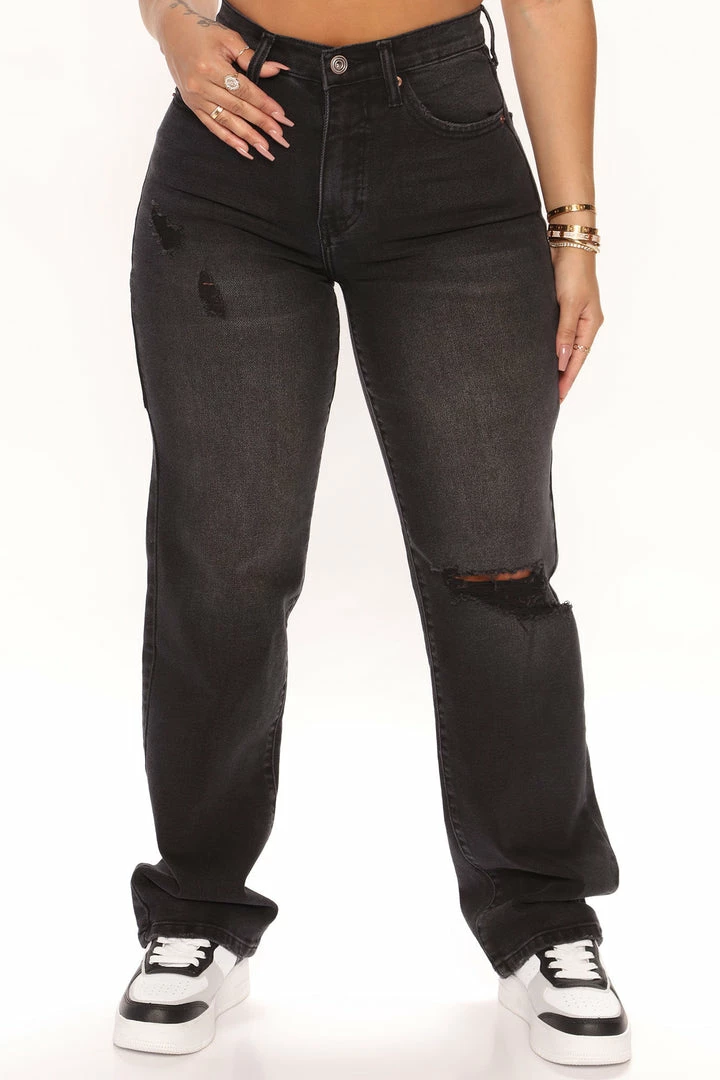 Coupon π Fashion Nova Work It Utility Straight Leg π Jeans - Black 𧨠4 Fashion Nova Work It Utility Straight Leg Jeans - Black