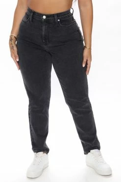 Fashion Nova Very Special High Rise Mom Jeans - Black