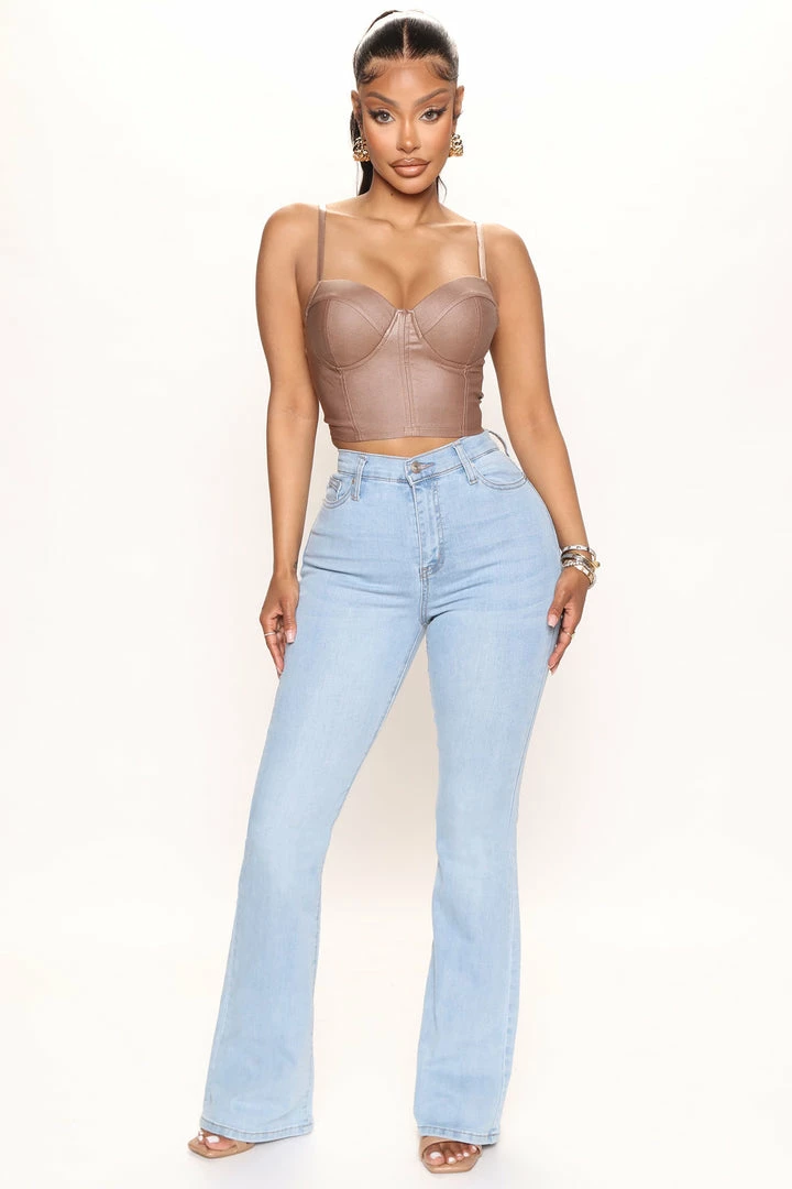 Deals ๐ Fashion Nova Music Note Stretch Flare ๐ Jeans - Light Blue Wash ๐งจ 4 Fashion Nova Music Note Stretch Flare Jeans - Light Blue Wash