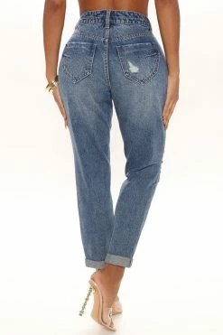 Fashion Nova Boyfriend Jeans Your Next Boyfriend Skinny Jeans - Dark