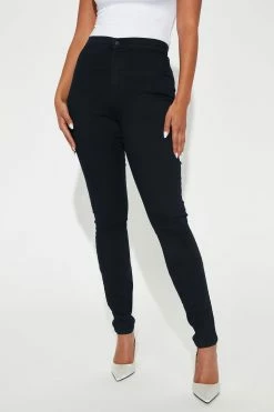 Fashion Nova Tall Super High Waist Denim Skinnies - Indigo