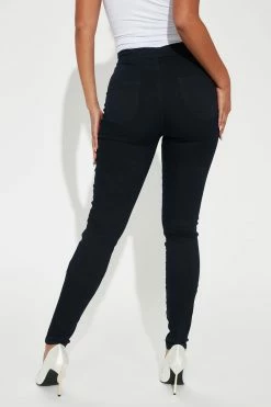 Fashion Nova Tall Super High Waist Denim Skinnies - Indigo