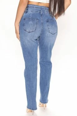 Fashion Nova Show Up Straight Leg Jeans - Medium Wash