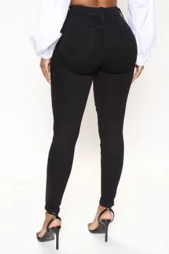 Fashion Nova Headliner Hyper Stretch Skinny Jeans - Black