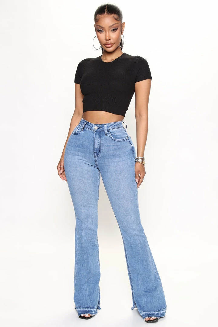 Cheap π Fashion Nova Flare π Jeans Groovy Release Hem Bootcut π Jeans - Medium Wash π 3 Fashion Nova Flare Jeans Groovy Release Hem Bootcut Jeans - Medium Wash