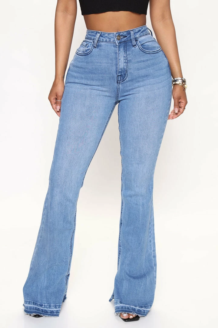 Cheap π Fashion Nova Flare π Jeans Groovy Release Hem Bootcut π Jeans - Medium Wash π 4 Fashion Nova Flare Jeans Groovy Release Hem Bootcut Jeans - Medium Wash