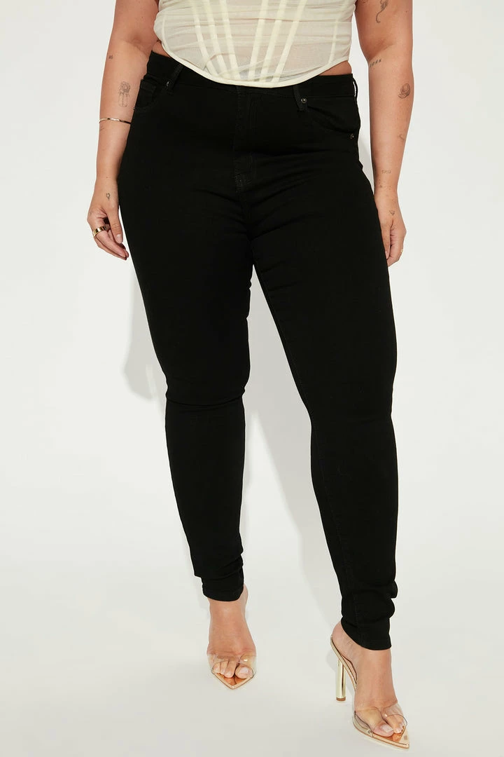 Fashion Nova Coraline High Rise Jeans - Black