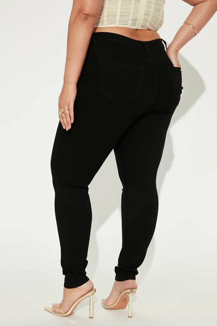 Fashion Nova Coraline High Rise Jeans - Black