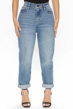 Fashion Nova Petite I Got It From My Mama Jeans - Medium Wash Skinny Jeans