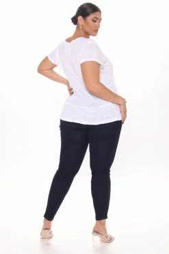 Fashion Nova Flex Game Strong Low Rise Skinny Jeans - Dark Blue Wash