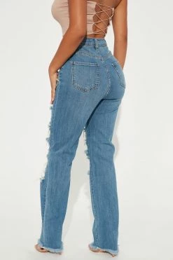Cheap ๐ Fashion Nova Petite Don't Get Crossed Over Slouch Fit ๐ Jeans - Medium Blue Wash โ๏ธ 7 Fashion Nova Petite Don't Get Crossed Over Slouch Fit Jeans - Medium Blue Wash