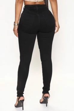 Fashion Nova Keep It Clean Booty Lifting Skinny Jeans - Black