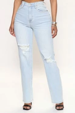 Cheapest ๐ Fashion Nova Goin' The Distance Straight Leg ๐ Jeans - Light Wash โ๏ธ 11 Fashion Nova Goin' The Distance Straight Leg Jeans - Light Wash