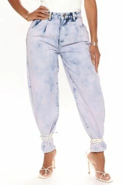 Fashion Nova Daydreamer High Rise Baggy Mom Jeans - Violet