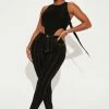 Fashion Nova Contour Seam Detail Skinny Jeans - Black