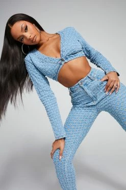 Fashion Nova Best Wishes Skinny Jeans - Light Wash