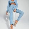 Fashion Nova Best Wishes Skinny Jeans - Light Wash