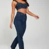 Fashion Nova Goin' The Distance Straight Leg Jeans - Dark Wash