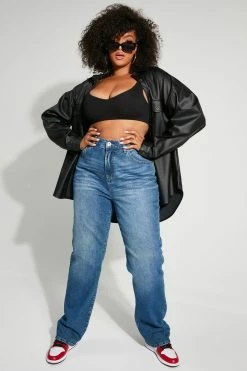 Outlet ๐ Fashion Nova Night Out In Paris Straight Leg ๐ Jeans - Medium Blue Wash ๐คฉ 15 Fashion Nova Night Out In Paris Straight Leg Jeans - Medium Blue Wash