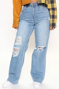 Fashion Nova Really A Gem 90's Dad Jeans - Medium Wash Baggy Jeans
