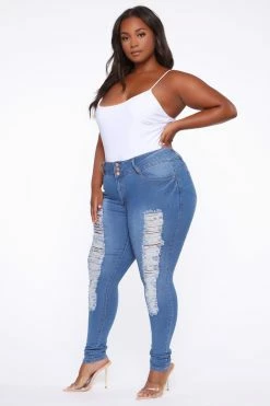 Fashion Nova Skinny Jeans Bubble Butt Jeans - Medium