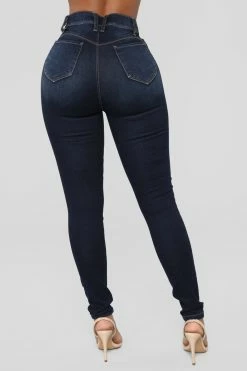 Fashion Nova Statuesque Booty Lifting Jeans - Dark Denim