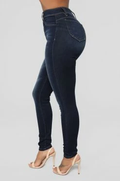 Fashion Nova Statuesque Booty Lifting Jeans - Dark Denim