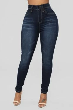 Fashion Nova Statuesque Booty Lifting Jeans - Dark Denim