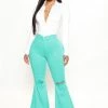 New 🥰 Fashion Nova Mystery Solved Extreme Bell Bottom 👖 Jeans - Green Flare 👖 Jeans 🔥 1 Fashion Nova Mystery Solved Extreme Bell Bottom Jeans - Green Flare Jeans