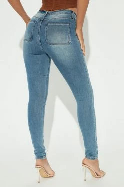 Fashion Nova Tall Nequita High Rise Skinny Jeans - Light Blue Wash