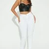Fashion Nova Tall Santorini Super Stretch Skinny Jeans - White