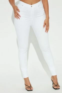 Fashion Nova Tall Santorini Super Stretch Skinny Jeans - White