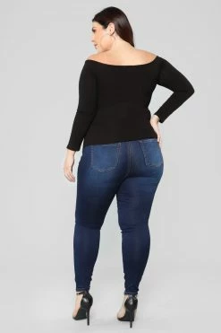 Fashion Nova Alexa High Rise Booty Lifter Skinny Jeans - Dark Denim